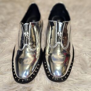 Design Lab Lord & Taylor Silver Metallic Shoes